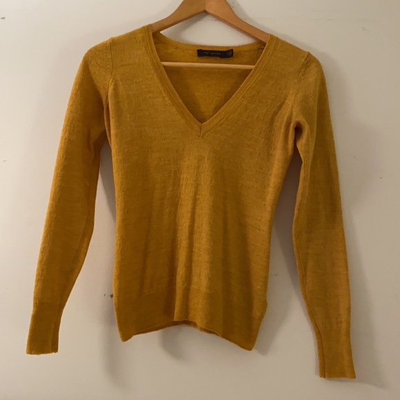 The Limited Sweaters - The Limited Mustard merino wool blend sweater